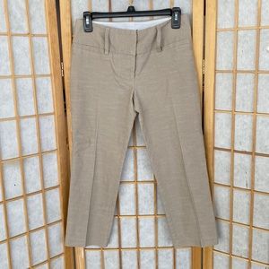 Khaki Cropped Dress Pants